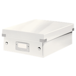 Caja organizadora Click & Store Pequeña (220x100x285 mm), blanco