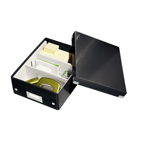Caja organizadora Click & Store Pequeña (220x100x285 mm), negro