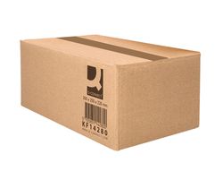Caja para embalar q-connect americana carton reciclado canal simple 5 mm color kraft 350x250x220 mm
