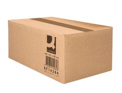 Caja para embalar q-connect americana ultra resistente carton reciclado canal doble 7mm color kraft 450x375x280 mm