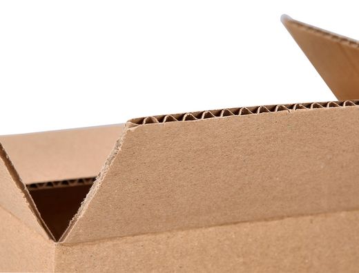 Caja para embalar q-connect americana ultra resistente carton reciclado canal doble 7mm color kraft 600x400x290 mm