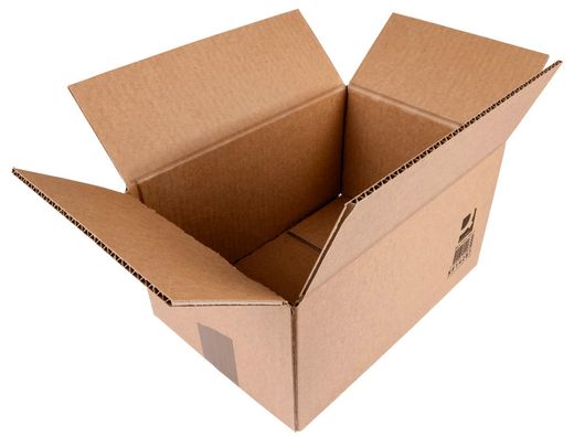 Caja para embalar q-connect americana ultra resistente carton reciclado canal doble 7mm color kraft 700x440x330 mm