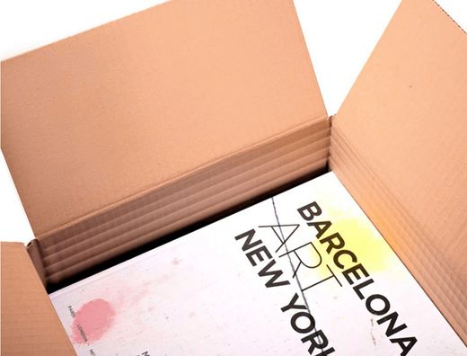 Caja para embalar q-connect ultra resistente regulable en altura carton canal doble 7 mmcolor kraft 350x325x280 mm