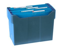 Cajetín Archivo 2000 azul para carpetas colgantes