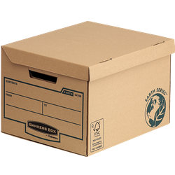 Cajon Fellowes Carton Reciclado para Almacenamiento de Archivadores Capacidad 4 Cajas de Archivo 80 Mm 4470809