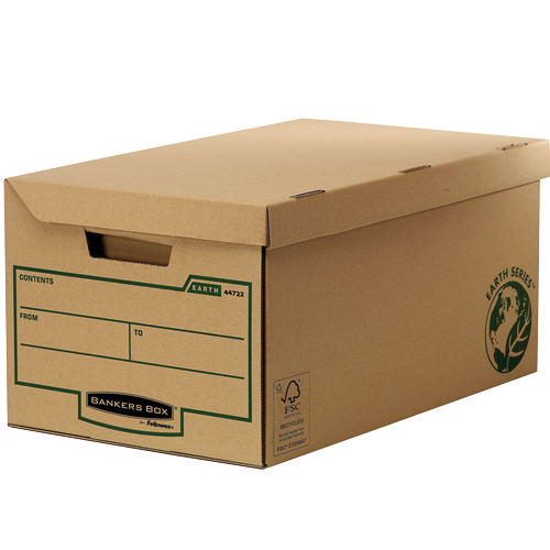 Cajon Fellowes Carton Reciclado para Almacenamiento de Archivadores Capacidad 6 Cajas de Archivo 80 Mm 4472205