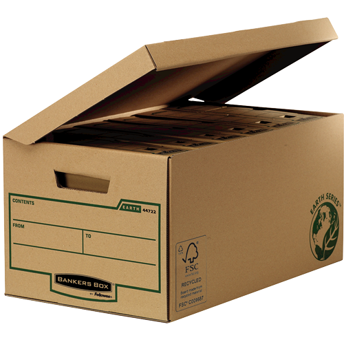 Cajon Fellowes Carton Reciclado para Almacenamiento de Archivadores Capacidad 6 Cajas de Archivo 80 Mm 4472205