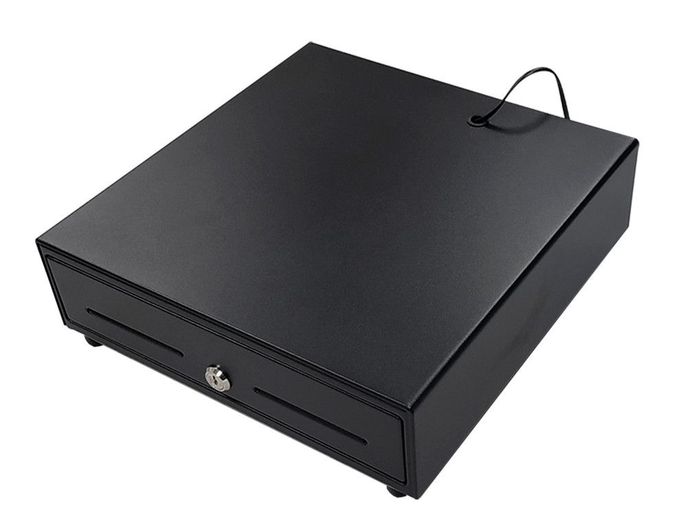 Cajon portamonedas 8 monederos 5 billeteros apertura electrica negro 330x335x105 mm