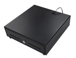 Cajon portamonedas 8 monederos 5 billeteros apertura electrica negro 330x335x105 mm