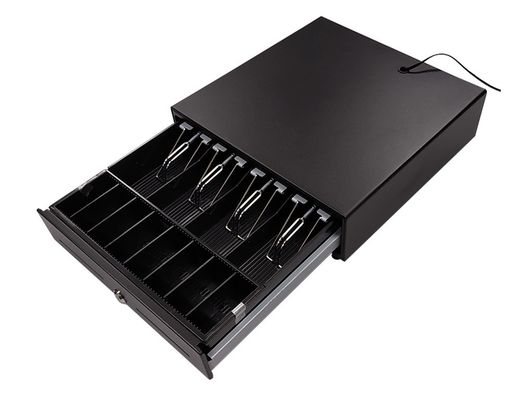 Cajon portamonedas 8 monederos 5 billeteros apertura electrica negro 330x335x105 mm