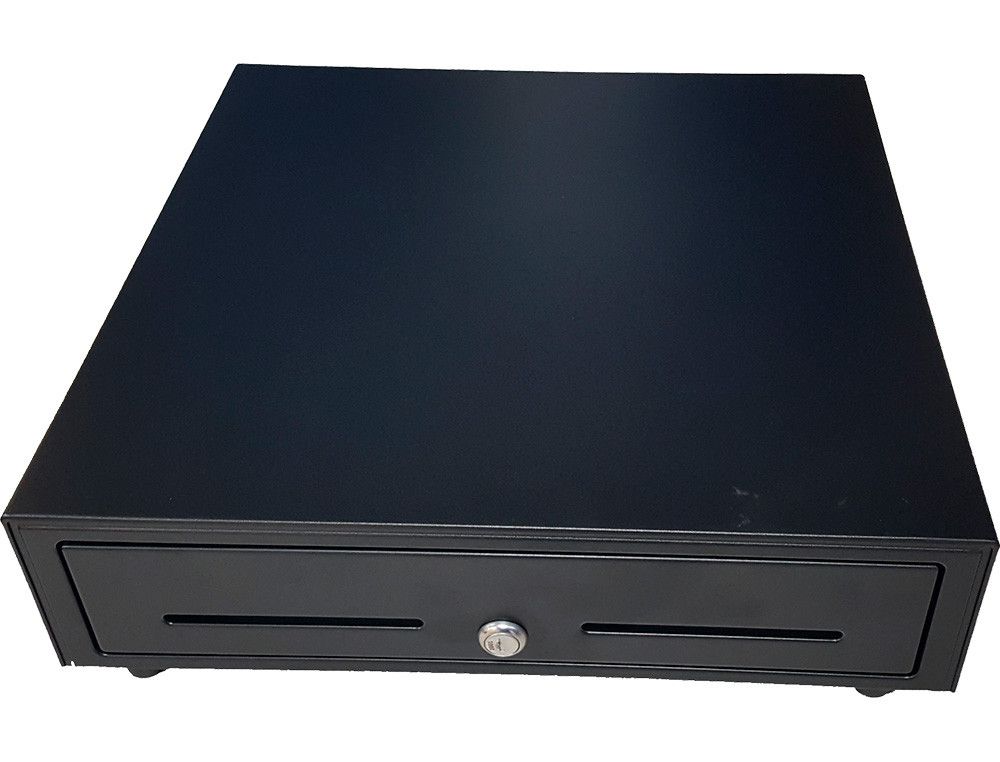 Cajon portamonedas 8 monederos 5 billeteros apertura electrica negro 410x415x110 mm