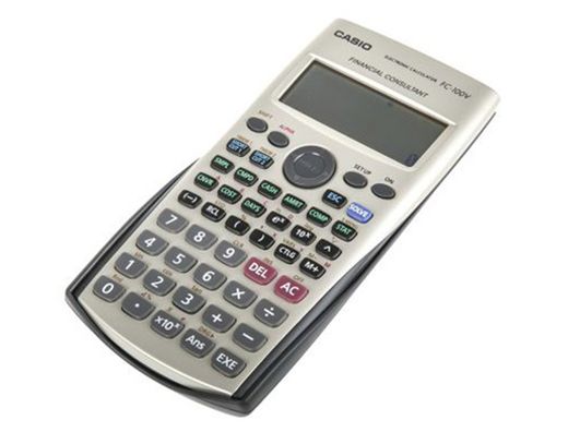 Calculadora casio fc-100v financiera 4 lineas 10+2 digitos almacenamiento flash calculo de ganancias con tapa