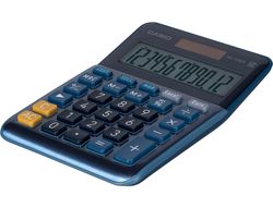 Calculadora casio ms-120em sobremesa 12 digitos tx +/- tecla doble cero color azul
