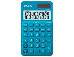 Calculadora casio sl-310uc-bu bolsillo 10 digitos tax +/- tecla doble cero color azul