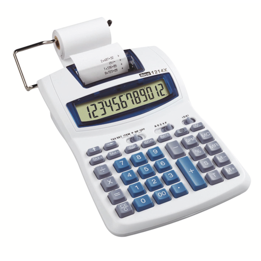 Calculadora IBICO 1214X, blanco/azul