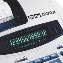 Calculadora IBICO 1232X, blanco/azul