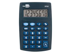 Calculadora liderpapel bolsillo xf02 8 digitos pilas color azul 99x64x9 mm