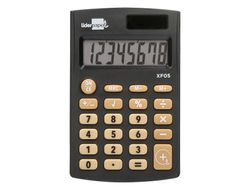 Calculadora liderpapel bolsillo xf05 8 digitos solar y pilas color negro 98x62x8 mm