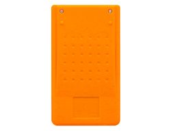 Calculadora liderpapel bolsillo xf10 8 digitos solar y pilas color naranja 115x65x8 mm
