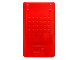 Calculadora liderpapel bolsillo xf11 8 digitos solar y pilas color rojo 115x65x8 mm