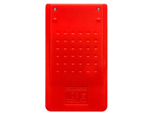 Calculadora liderpapel bolsillo xf11 8 digitos solar y pilas color rojo 115x65x8 mm