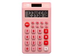 Calculadora liderpapel bolsillo xf12 8 digitos solar y pilas color rosa 115x65x8 mm