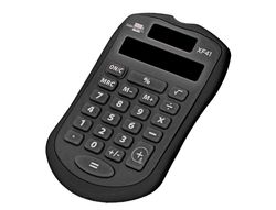 Calculadora liderpapel bolsillo xf43 8 digitos solar y pilas color negro 94x59,5x10,5mm