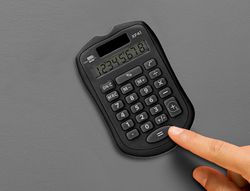 Calculadora liderpapel bolsillo xf43 8 digitos solar y pilas color negro 94x59,5x10,5mm