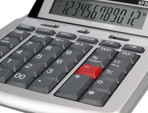 Calculadora liderpapel impresora pantalla papel 57 mm 12 digitos impresion bicolor blanca 235x155x62 mm