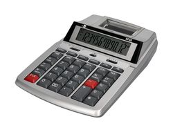 Calculadora liderpapel impresora pantalla papel 57 mm 12 digitos impresion bicolor blanca 235x155x62 mm