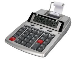 Calculadora liderpapel impresora pantalla papel 57 mm 12 digitos impresion bicolor blanca 235x155x62 mm