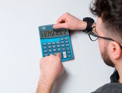 Calculadora liderpapel sobreme sa xf28 12 digitos dos lineas coste venta margen y tasas solar y pilas azul 155x115x25 mm