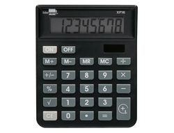 Calculadora liderpapel sobremesa xf16 8 digitos solar y pilas color negro 127x105x24 mm