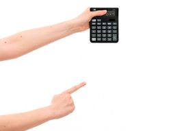Calculadora liderpapel sobremesa xf20 10 digitos solar y pilas color negro 127x105x24 mm