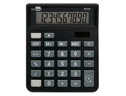 Calculadora liderpapel sobremesa xf20 10 digitos solar y pilas color negro 127x105x24 mm