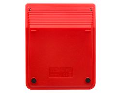 Calculadora liderpapel sobremesa xf22 10 digitos solar y pilas color rojo 127x105x24 mm