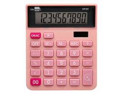 Calculadora liderpapel sobremesa xf23 10 digitos solar y pilas color rosa 127x105x24 mm