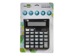 Calculadora liderpapel sobremesa xf26 12 digitos solar y pilas 127x105x24 mm color negro