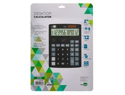 Calculadora liderpapel sobremesa xf29 12 digitos solar y pilas color negro 190x140x30 mm