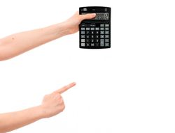 Calculadora liderpapel sobremesa xf30 12 digitos tasas solar y pilas color negro 190x140x25 mm