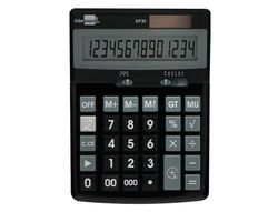 Calculadora liderpapel sobremesa xf31 14 digitos solar y pilas color negro 170x122x35 mm
