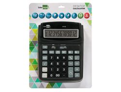 Calculadora liderpapel sobremesa xf39 12 digitos solar y pilas color negro 190x140x32 mm 40% reciclado