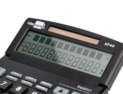 Calculadora liderpapel sobremesa xf40 12 digitos dos lineas solar y pilas negro 175x120x30 mm 40% reciclada