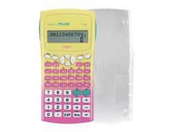Calculadora milan cientifica m240 sunset tapa translucida 2 lineas 240 funciones 10+2 digitos color rosa /amarillo