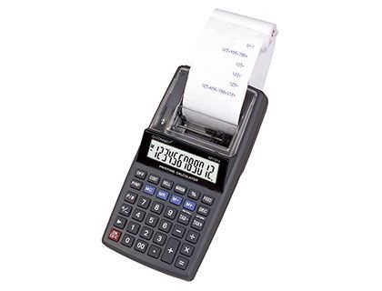 Calculadora q-connect impresora pantalla papel kf11213 12 digitos negra