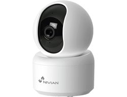 Camara de vigilancia nivian rotativa interior color blanco