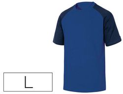 Camiseta de Algodon Deltaplus Color Azul Talla L