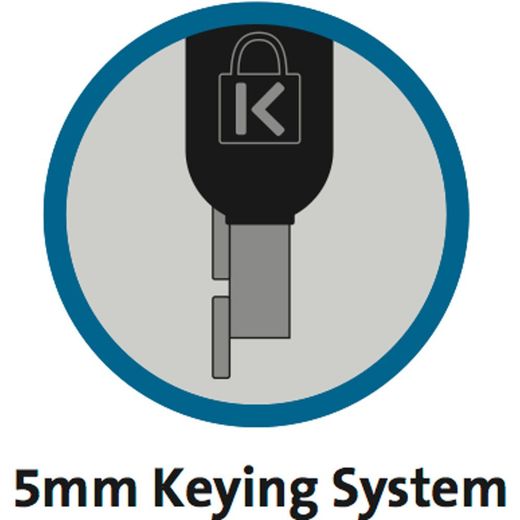 Candado para portátil con llave Kensington NanoSaver®  con cabezal doble (slot Nano y T-bar)