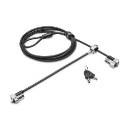 Candado para portátil con llave Kensington NanoSaver®  con cabezal doble (slot Nano y T-bar)
