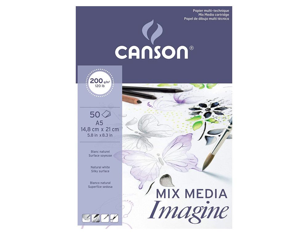Canson bloc imagine 50 hojas 200g. A5 200006009